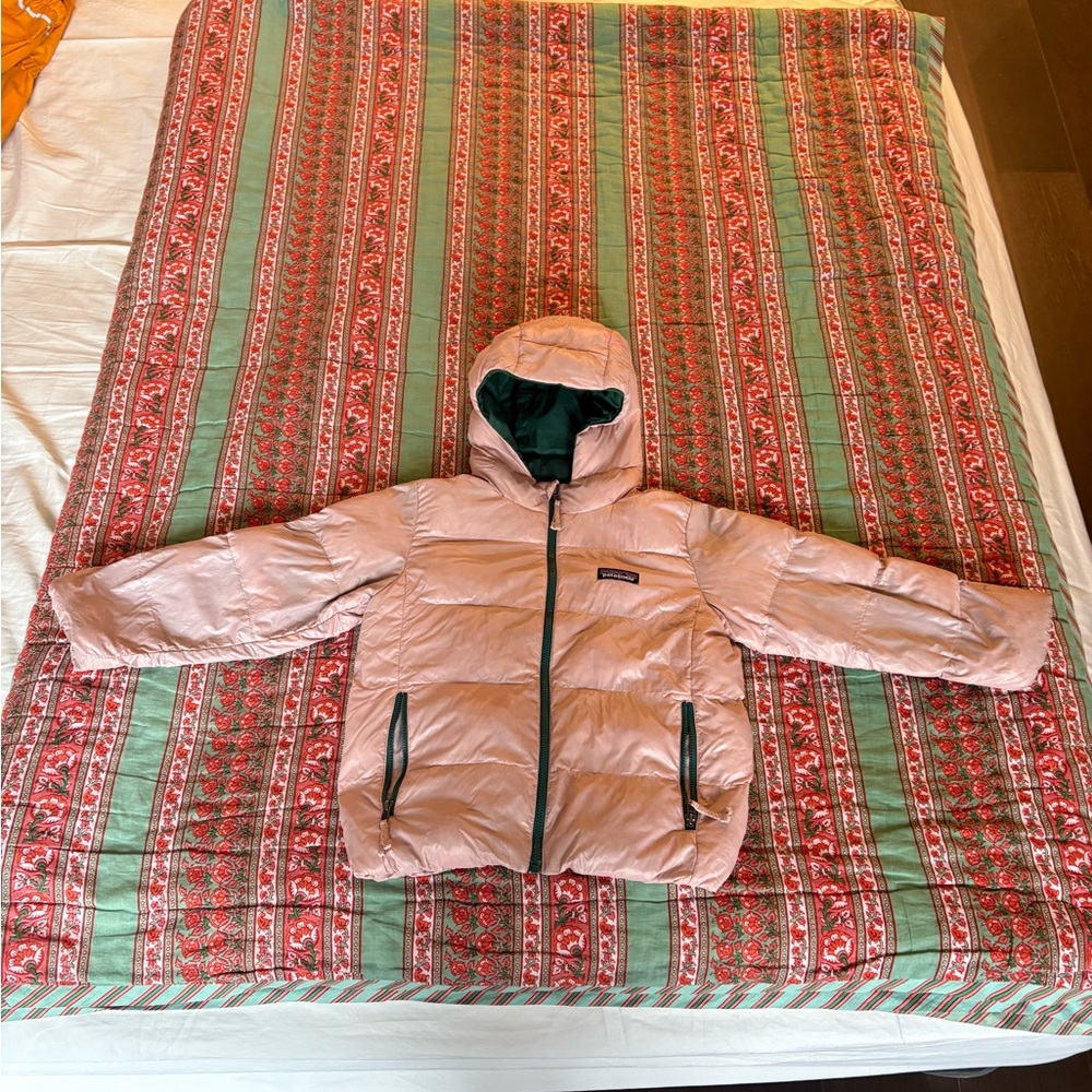 Patagonia Kids Hi-Loft Down Sweater Hoodie 5T